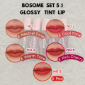 Bosome Glossy Tint Lip Set 5 สี [ โบโซเม่ กลอสซี่ ทินท์ ลิป ]. 
