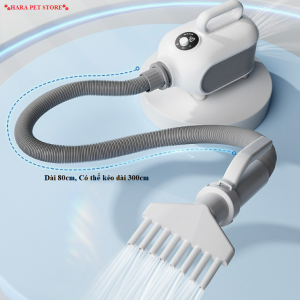 Máy sấy lông cho Chó Mèo dòng cao cấp Hipipets phiên bản max version công suất 2000W (mẫu mới) - Hara Pet Store