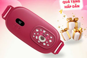Đai Massage Bụng Kinh Máy Massage Bụng Kinh Đai Chườm Nóng Giảm Đau Bụng Kinh Rung Làm Ấm Giảm Đau 3 Chế Độ