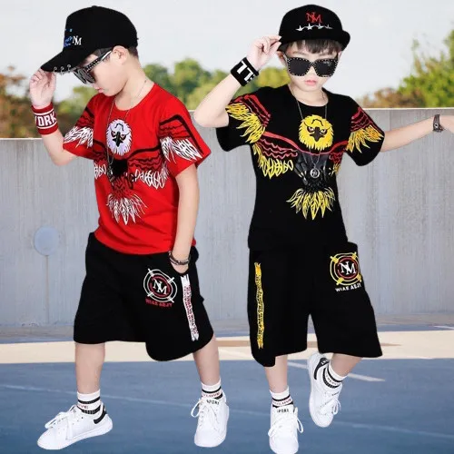 Bộ đồ năng động chất cotton co giãn cho bé trai