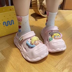 [Free Shipping] Cute Cookie KT Cat Summer Platform Clogs for Women Stylish and Height-Increasing Outdoor Clogs