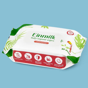 [Einmilk] Organic Baby Wet Wipes Unscented 80 sheets Moist Wet Tissue 100% Chlorine Free