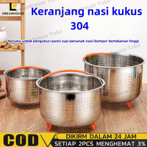 Keranjang Steamer Bahan Stainless Steel Untuk Panci Instan 3 / 6 / 8 Qt/Mantap Keranjang Steamer Tatakan Kukusan Nasi Stainless Tebal Keranjang Tatakan Steamer Basket Stainless Steel 1 / 2 / 3 Liter Steamer Basket