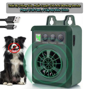 Thiết Bị Chống Sủa Huấn Luyện Chó Anti Barking Device Phạm Vi 50 Feet  4 Cấp Độ Điều Chỉnh - EuroHome