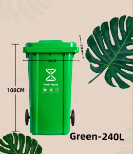 30/50/100/120/240L Food/Commercial and Industrial Trash Cans Large Trash Cans Wheeled Trash Cans Plastic