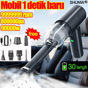 Bersihkan 10 mobil dalam 1 detik SHUNWEI WIRELESS CAR VACUUM CLEANER Daya tahan baterai 72 jam tiga kali lipat 999999 rpm/motor 800000pa Gratis 5 aksesoris Penyesuaian multi-level Vacum Wireless  Cleaner Penyedot debu mobil Wireless vakum cleaner mobil