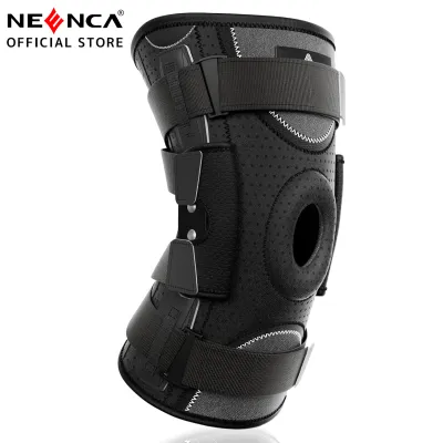 NEENCA Professional Knee Brace for Knee Pain Adjustable Hinged Knee Support with Removable Side Stabilizers & Patella Gel Pad Arthritis Meniscus Tear Knee Pain Relief ACL PCLMen & Women