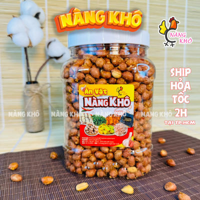 Đậu Phộng Rang Tỏi Ớt Loại Ngon 500Gr ( giòn ngon - đậm vị ) | Đồ ăn vặt Nàng Khô