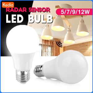 Motion Sensor Light Bulb 7W/12W Smart Bulb Radar LED Night Lights E27 Base / Outdoor Motion Sensor Kedia