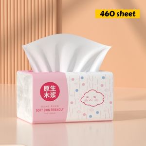 Js HotPad 30 pack/ 1 boxes Soft Facial Tissue 5-Ply 460 Sheets Paper Virgin Wood Pulp House Travel Use