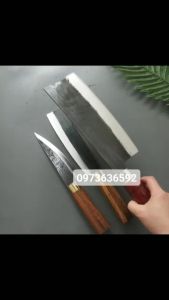 [Bộ 3 Dao Bếp] Dao Băm Chặt Gà vịt Chặt Xương đa năng-Thái Lọc Thịt hàng chuẩn Nhíp sắc bén