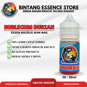Umpan Pancing Semua Jenis Ikan Bubblegum Durian 30ml Bintang Essence Essen Mancing Harian & Lomba