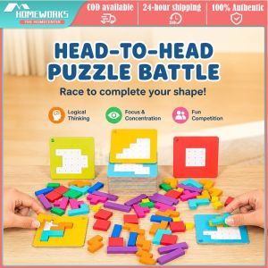 Parent-child Double Focus Battle Puzzle for Cognitive Development Christmas Halloween Birthday Gift