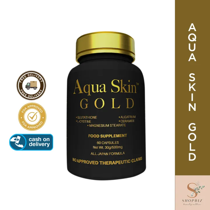 aqua skin glutathione fda approved Gluta Caps Gold Japan made | 60 capsules Human glutathione S transferase Anti-Inflammatory Add Extra CoQ10:No CoQ10 Boost