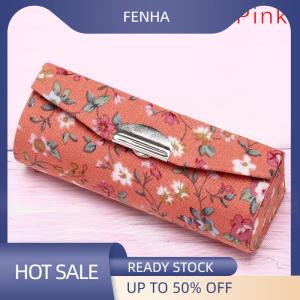 FENHA Lipstick Case Retro Embroidered Holder Flower Design With Mirror Packaging Box