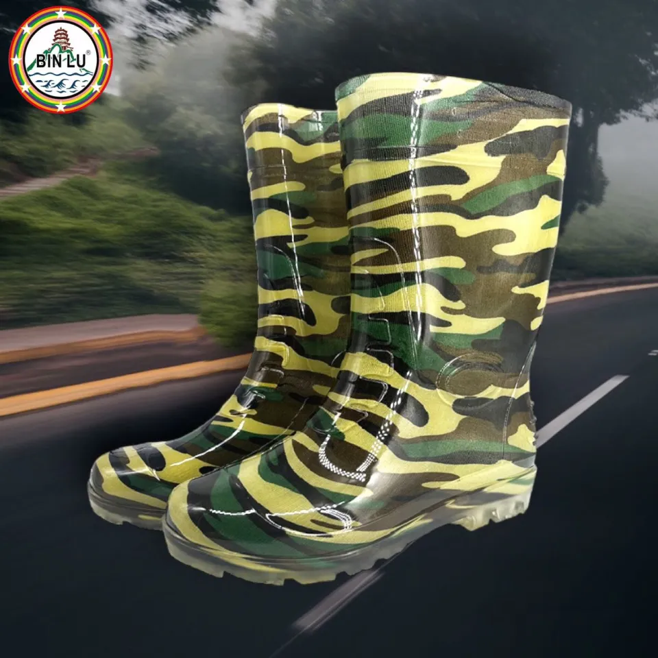 Men's camouflage rain boots hotsell