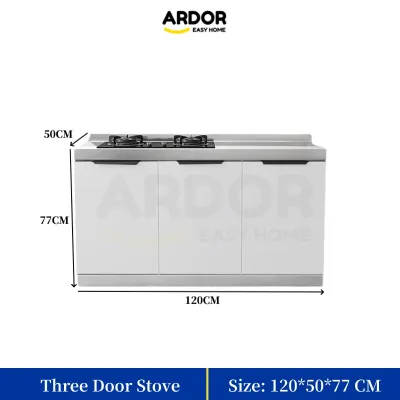 ARDOR Stainless Steel Kitchen Sink Cabinet Set Simple Gas Stove Storage Cabinet