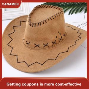 【CANAMEK 】 QNEY Western Cowboy Hat Cheap Price Cowboy Hat For Gentleman Cowgirl Jazz Cap