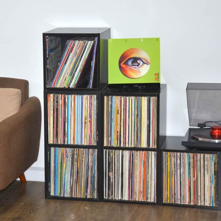 Vinyl record storage rack cd rack disc storage album LP cabinet free ...