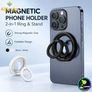 Allieuka Finger Ring Holder Stand Grip 360 Rotating for Mobile Phone Car Magnetic Mount Phone Back Sticker