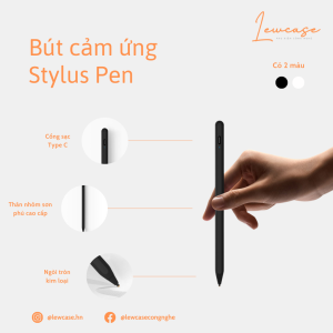 Bút cảm ứng thông minh Stylus Pen dùng cho điện thoại và máy tính bảng cực nhạy cổng sạc typeC TẶNG KÈM GĂNG
