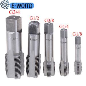 E-WOITD  G1 8 1 4 3 8 1 2 3 4 HSS Taper Pipe Tap BSP Metal Screw Thread Cutting Tool
