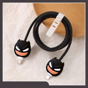 Pelindung Kabel Charger Data 1 Set 4 in 1 Super Presisi Cable Bite Kabel Type C USB A Micro USB Lightning Iphone Samsung Xiaomi Realme Tecno Infinix Vivo Oppo Huawei Karakter Marvel DC Sanrio Nintendo Disney Kuromi Hello Kitty Lotso MyMelody CInnamoroll