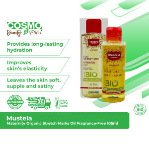 Mustela Maternity Organic Stretch Marks Oil Fragrance-Free 105ml