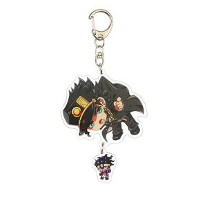 YIDIA เครื่องประดับการ์ตูน พิเศษ พวงกุญแจอะคริลิค จี้พวงกุญแจ ที่ใส่กุญแจ แฟนคอลเลกชัน Props พวงกุญแจรูปการ์ตูน อุปกรณ์เสริมกระเป๋า พวงกุญแจการผจญภัย JoJo Bizarre จี้ห้อยกระเป๋า