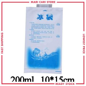 1Piece Reusable Ice Bag Water Injection Cooler Bag Ice Pack Drinks Refrigerate Frozen Food Seafood Storage Beg Ais 冰袋