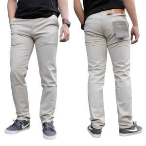 Celana Chinos Pria Jumbo Celana Chino Rfs Celana Panjang Cinos Slimfit Celana Formal Kantor Hitam