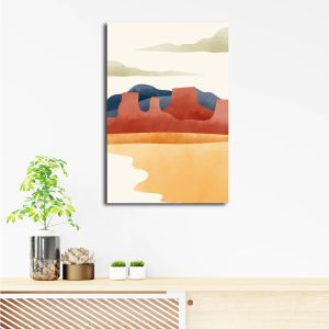 HIASAN DINDING (20X30CM) ABSTRAK RUANG TAMU  WALL DECOR PAJANGAN DINDING POSTER KAYU