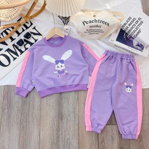 Quần Áo Cho Bé Gái Đồ Bộ Bé Gái Thu Đông Habi Fashion HB2328 Họa Tiết Thỏ  Dễ Thương Cho Bé 10-25KG