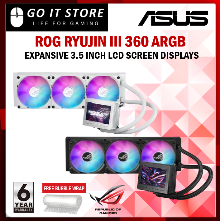 ASUS ROG Ryujin III 360 ARGB All-in-one Liquid CPU Cooler with 360mm ...