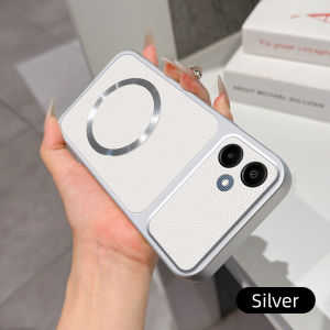 Casing for Samsung A06 5G SM-A066B/DS SM-A066B M06 M05 SM-M055F SM-M055F/DS SM-M066B SM-M066B/DS Matte leather case with charging magnetic ring anti drop and shockproof case