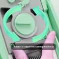 【Flagship】 Multifunctional Vegetable Cutter 304 Stainless Steel Household Grater Anti-Slip Lemon Slicing Tool for Home Kitchen. 