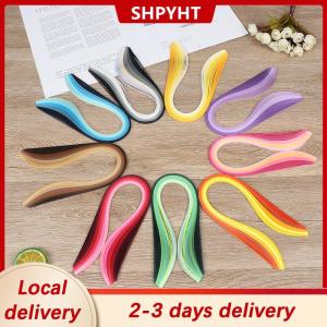 [COD] SHPYHT Local delivery Ship within 24 hours 100Pcs set Paper Quilling Strips Set 3mm 39cm Paper For Craft DIY Quilling Tool