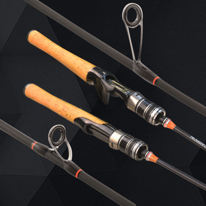 1.4M/1.68M/1.8M Solid Carbon Ultralight Fishing Rod Spinning Rod Carbon Baitcasting  Rod Flexi Prawn Rod UL Casting Rod