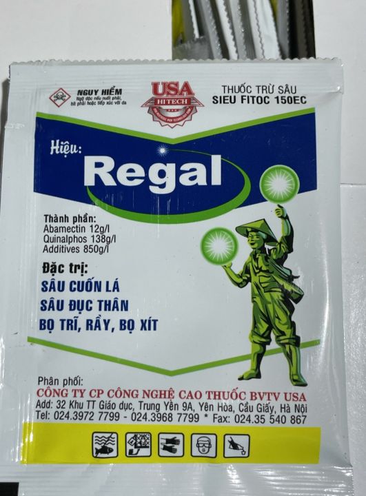 Chế phẩm diệt côn trùng sâu đục thân sâu đo nhện bọ trĩ Regal gói 15ml ...