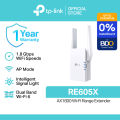 TP-Link Official | RE605X AX1800 | WiFi 6 2.4GHz & 5GHz Dual Band Mesh Fiber Wi-Fi Wireless Range Extender Long Range Access Point Signal Booster for All Network. 