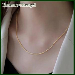 Hmeme Ins Style Popular Simple Sparkling Pendant Clavicle Chain Necklace Collar Bracelet For Women Fashion Jewelry Birthday Gifts