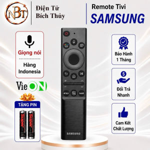 Remote điều khiển tivi Samsung Mã 33 Hàng Indonesia Nút Vieon - giọng nói - Tặng Pin - T&U Remote