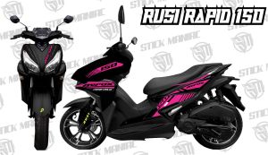 Rusi Rapid 150 decals stickerAerox design