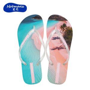 Hotmarzz Womens flip flops PVC anti slip slippers for outdoor wear beach clip on slippers HM7135