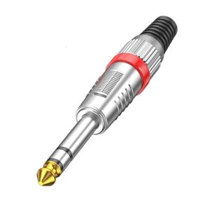 6.35mm Male Connector Contacts Studio Grade Sound Screw Lock For Musicians Home Studios