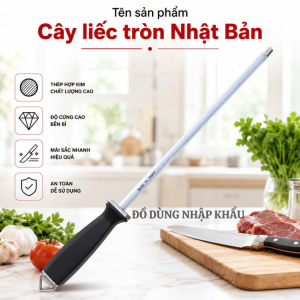 Dung cụ liếc mài dao Japan chất liệu thép Carbon siêu cứng hàng nhập bãi chưa qua sử dụng