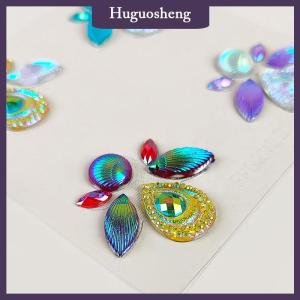 [huguosheng] 3D Face Tattoo Jewels Stickers Shiny Face Decoration Sticker Body Art Decoration Stage Makeup Decoration Tool