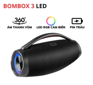 Loa Bluetooth Karaoke bombox3 B21 kèm 2 mic không dây âm chất lượng công nghệ âm thanh IPX7 độc đáo