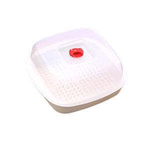 Japan Microwave Heating Steamer Food-Grade Household Water Double Thickened Capacity Utensils Steam Drawer Steam Box Steam Grid食品级家用蒸笼