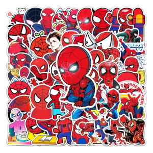 56PCS Marvel Super Hero Spider Man Stickers Decals Skateboard Guitar Laptop Motorcycle Waterproof Sticker Toy
